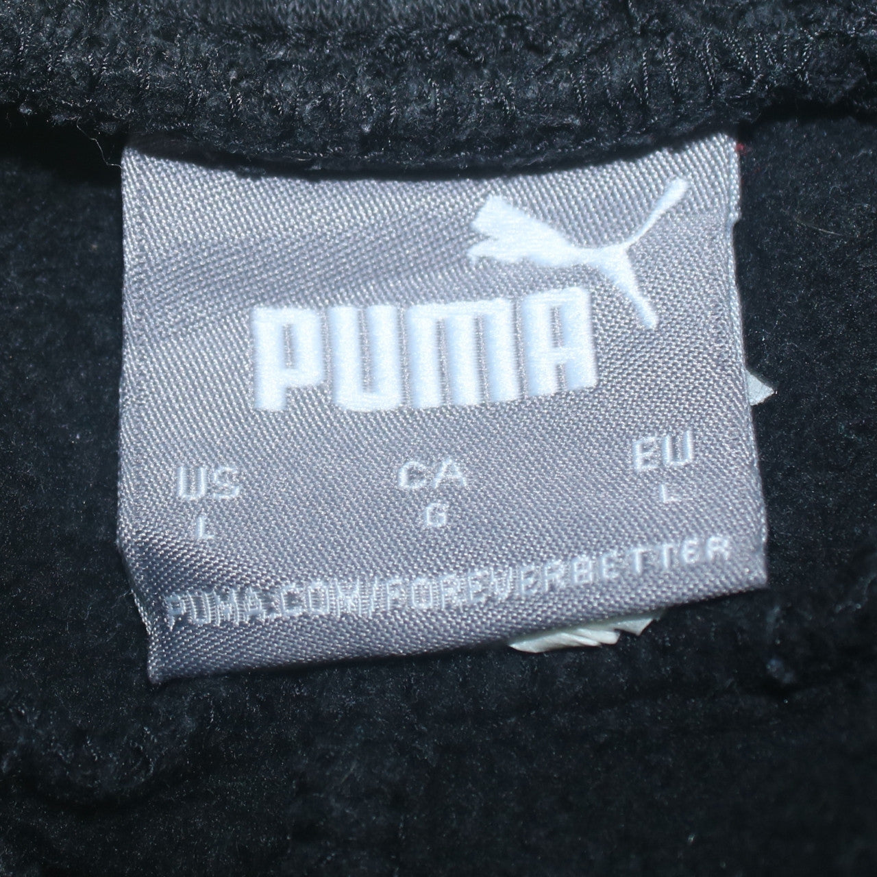 Mens UK Size L PUMA Regular Fit Jogger Black Trousers
