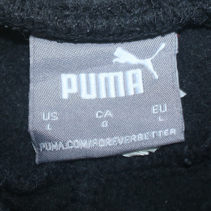 Mens UK Size L PUMA Regular Fit Jogger Black Trousers