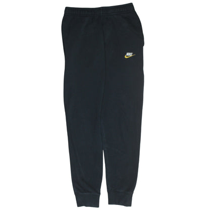 Nike Men Black Jogger Sweatpants S Elastic Waist Fleece Tapered