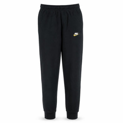 Nike Men Black Jogger Sweatpants S Elastic Waist Fleece Tapered