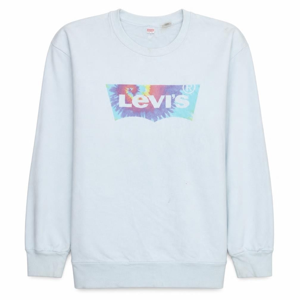 Womens UK Size L Levi's White Pullover Sweatshirt