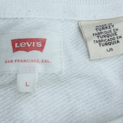 Womens UK Size L Levi's White Pullover Sweatshirt
