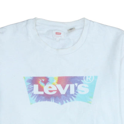 Womens UK Size L Levi's White Pullover Sweatshirt
