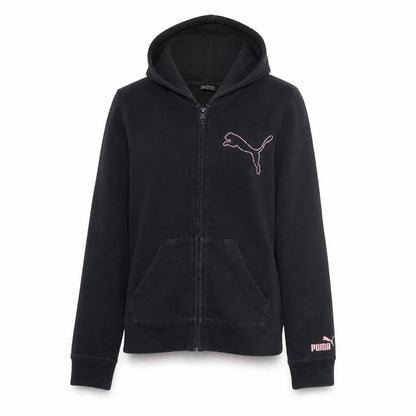 Womens UK Size XS PUMA Black Full Zip Hoodie