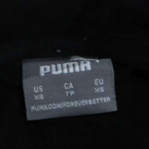 Womens UK Size XS PUMA Black Full Zip Hoodie