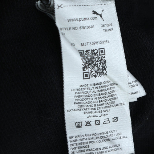 Womens UK Size XS PUMA Black Full Zip Hoodie