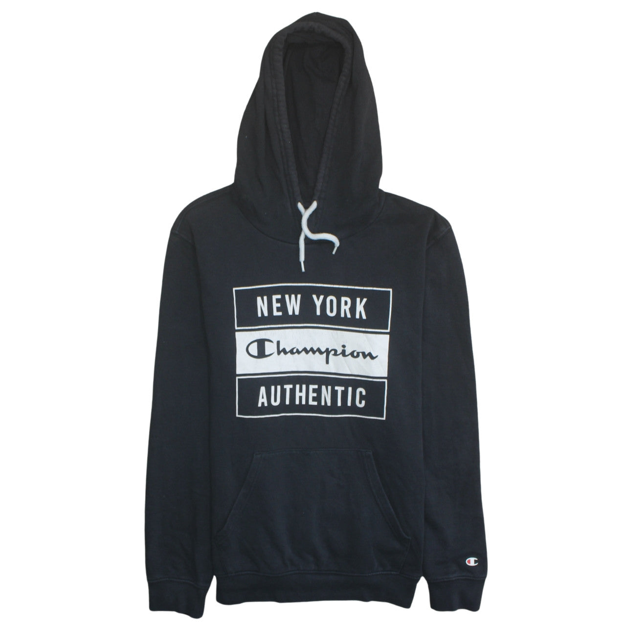 Mens UK Size M Champion Black Pullover Hoodie
