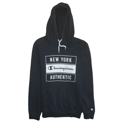 Mens UK Size M Champion Black Pullover Hoodie