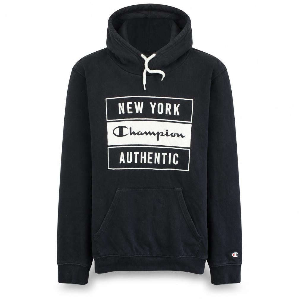 Mens UK Size M Champion Black Pullover Hoodie