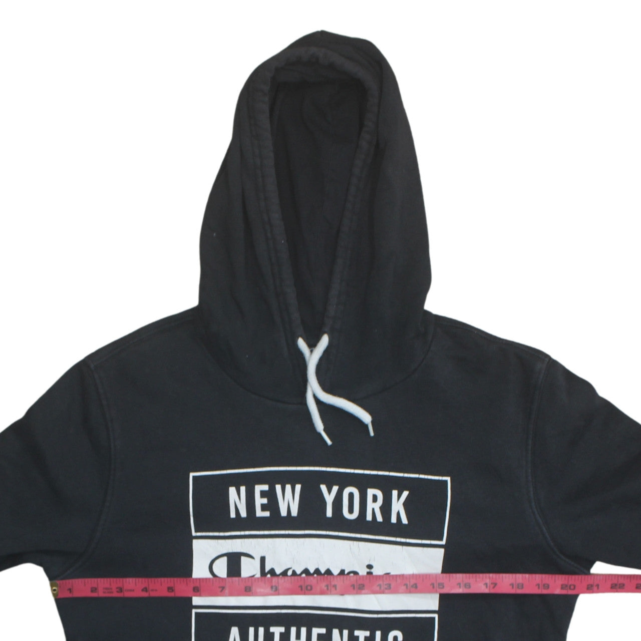 Mens UK Size M Champion Black Pullover Hoodie