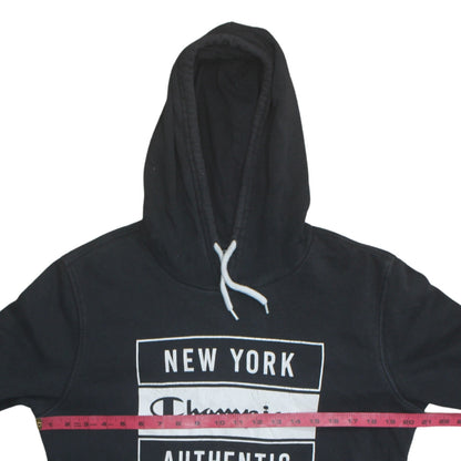 Mens UK Size M Champion Black Pullover Hoodie
