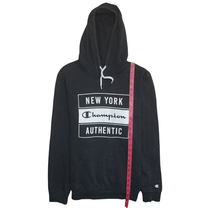 Mens UK Size M Champion Black Pullover Hoodie
