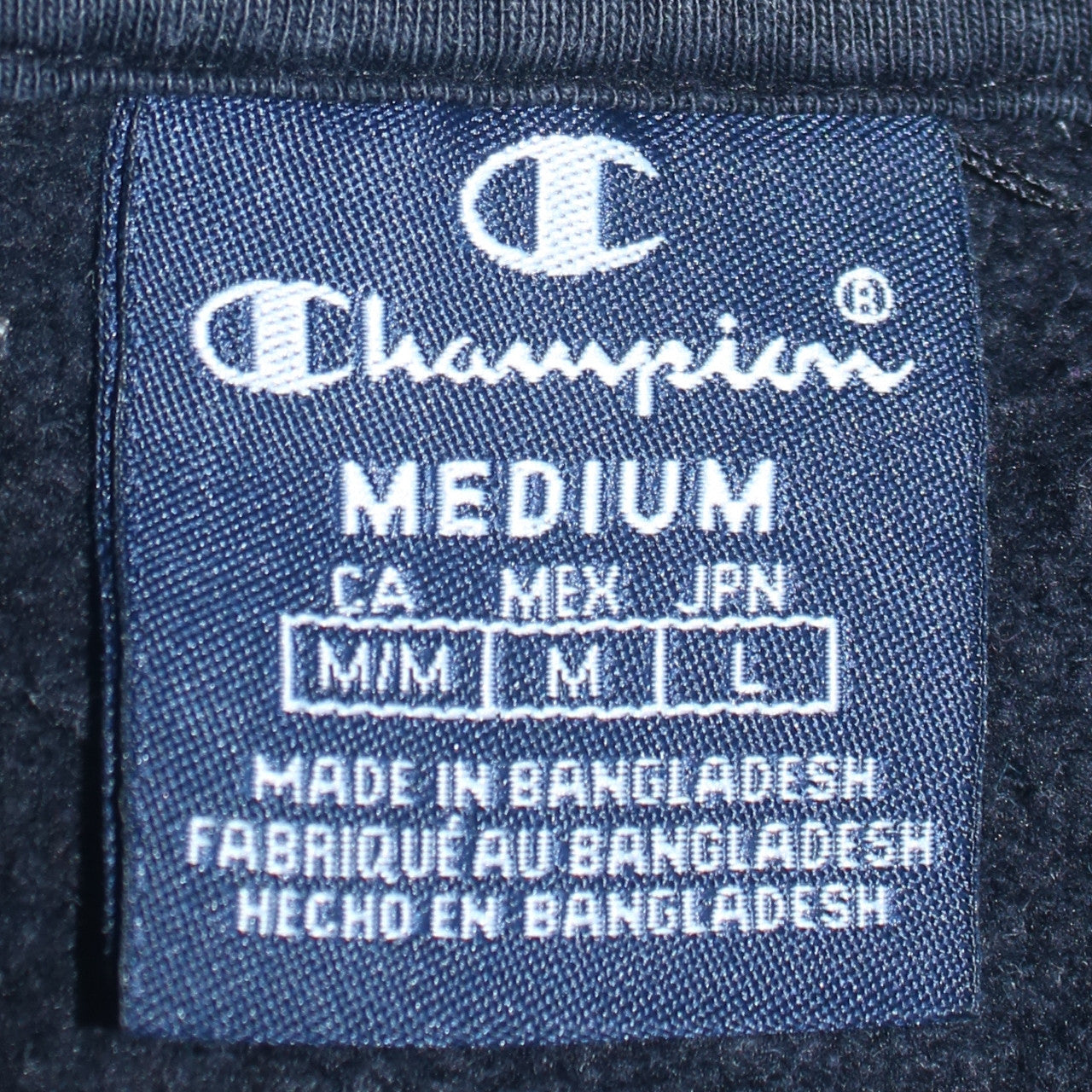 Mens UK Size M Champion Black Pullover Hoodie