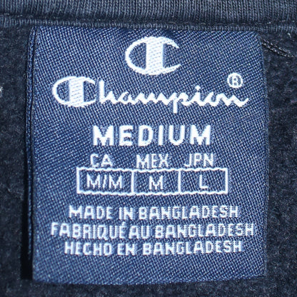 Mens UK Size M Champion Black Pullover Hoodie