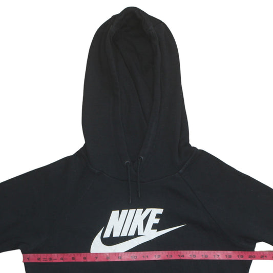 Womens UK Size S Nike Black Pullover Hoodie