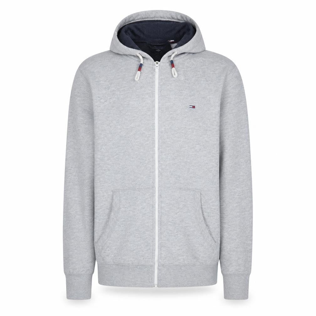 Mens UK Size M Tommy Jeans Grey Full Zip Hoodie