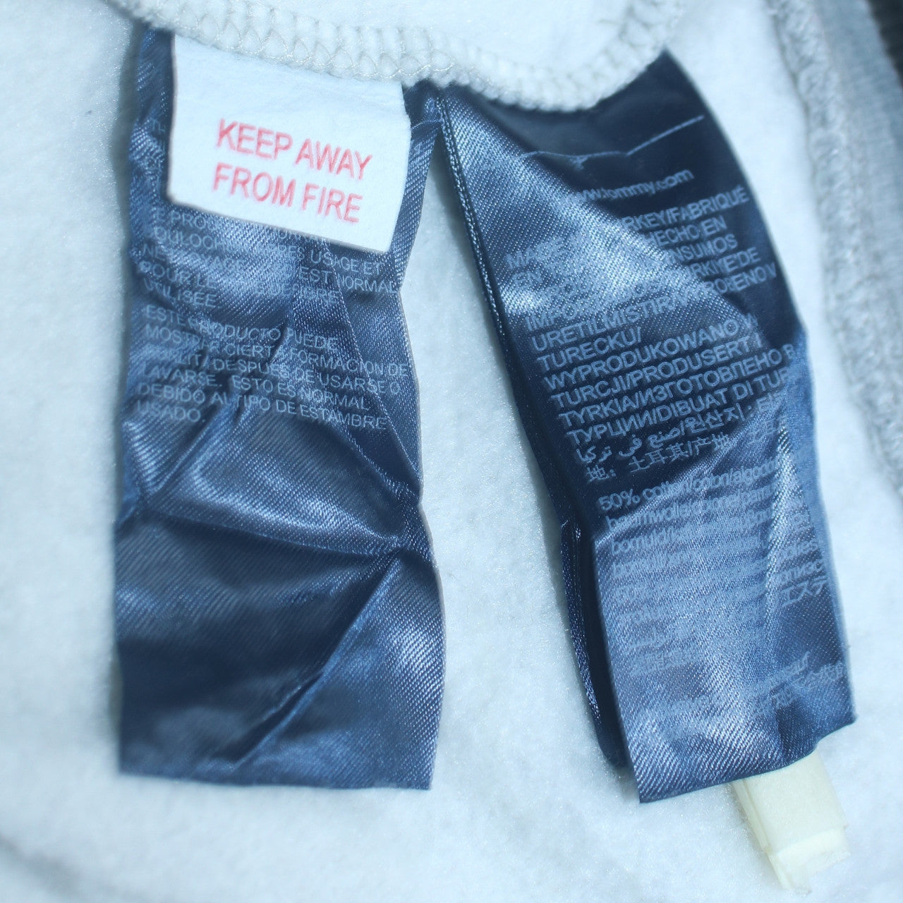 Mens UK Size M Tommy Jeans Grey Full Zip Hoodie