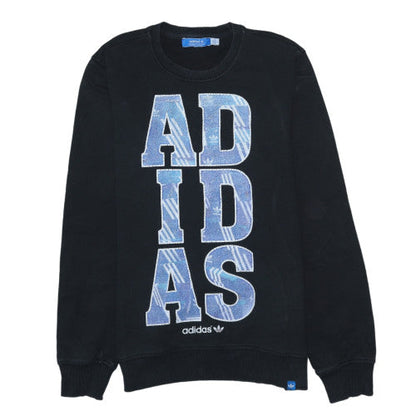 Womens UK Size M adidas Black Pullover Sweatshirt