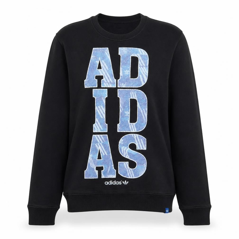 Womens UK Size M adidas Black Pullover Sweatshirt
