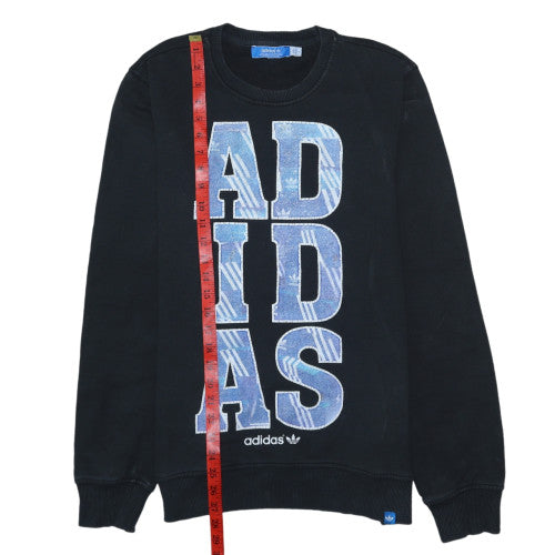 Womens UK Size M adidas Black Pullover Sweatshirt