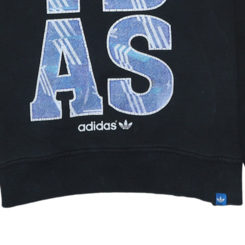 Womens UK Size M adidas Black Pullover Sweatshirt
