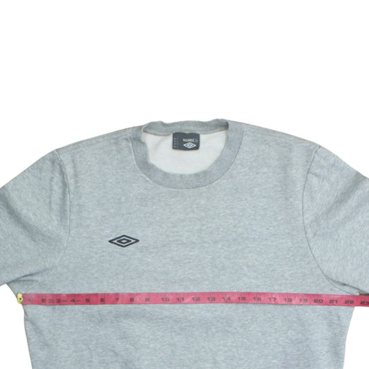 Mens UK Size L Umbro Grey Pullover Sweatshirt