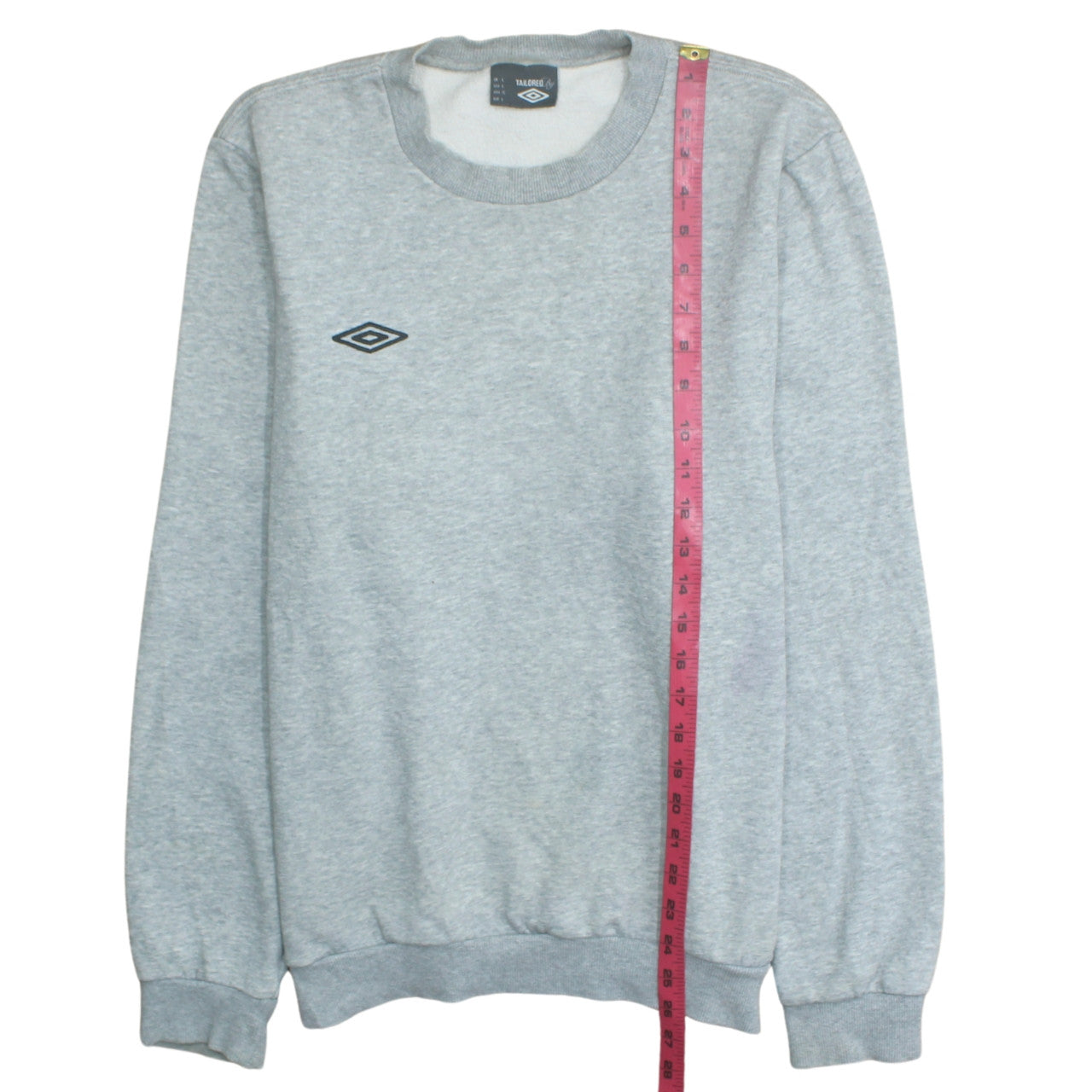 Mens UK Size L Umbro Grey Pullover Sweatshirt