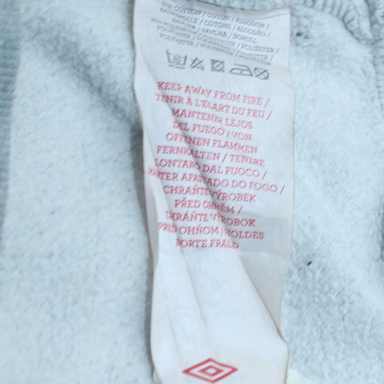 Mens UK Size L Umbro Grey Pullover Sweatshirt