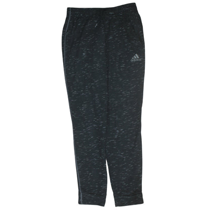 Adidas Men’s Black Cotton Blend Jogger Trousers M Regular Fit