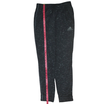 Adidas Men’s Black Cotton Blend Jogger Trousers M Regular Fit