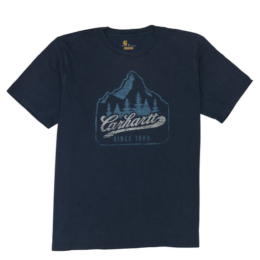 Carhartt Men's Blue XL Relaxed Fit Outdoor Graphic T-Shirt