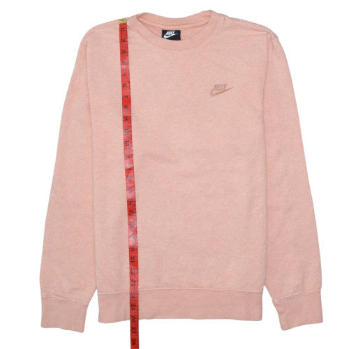 Womens UK Size S Nike Pink Pullover Sweatshirt