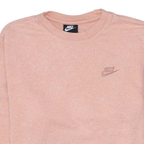 Womens UK Size S Nike Pink Pullover Sweatshirt