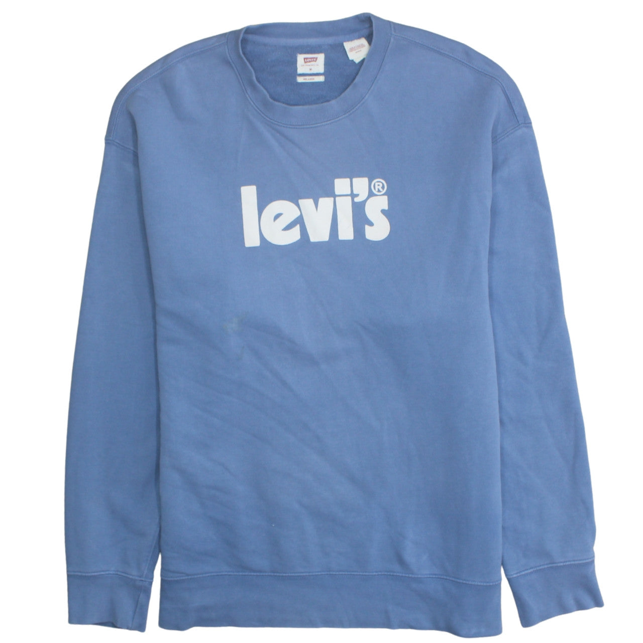 Mens UK Size M Levi's Blue Pullover Sweatshirt