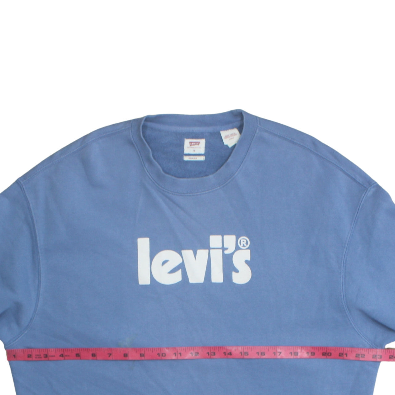 Mens UK Size M Levi's Blue Pullover Sweatshirt
