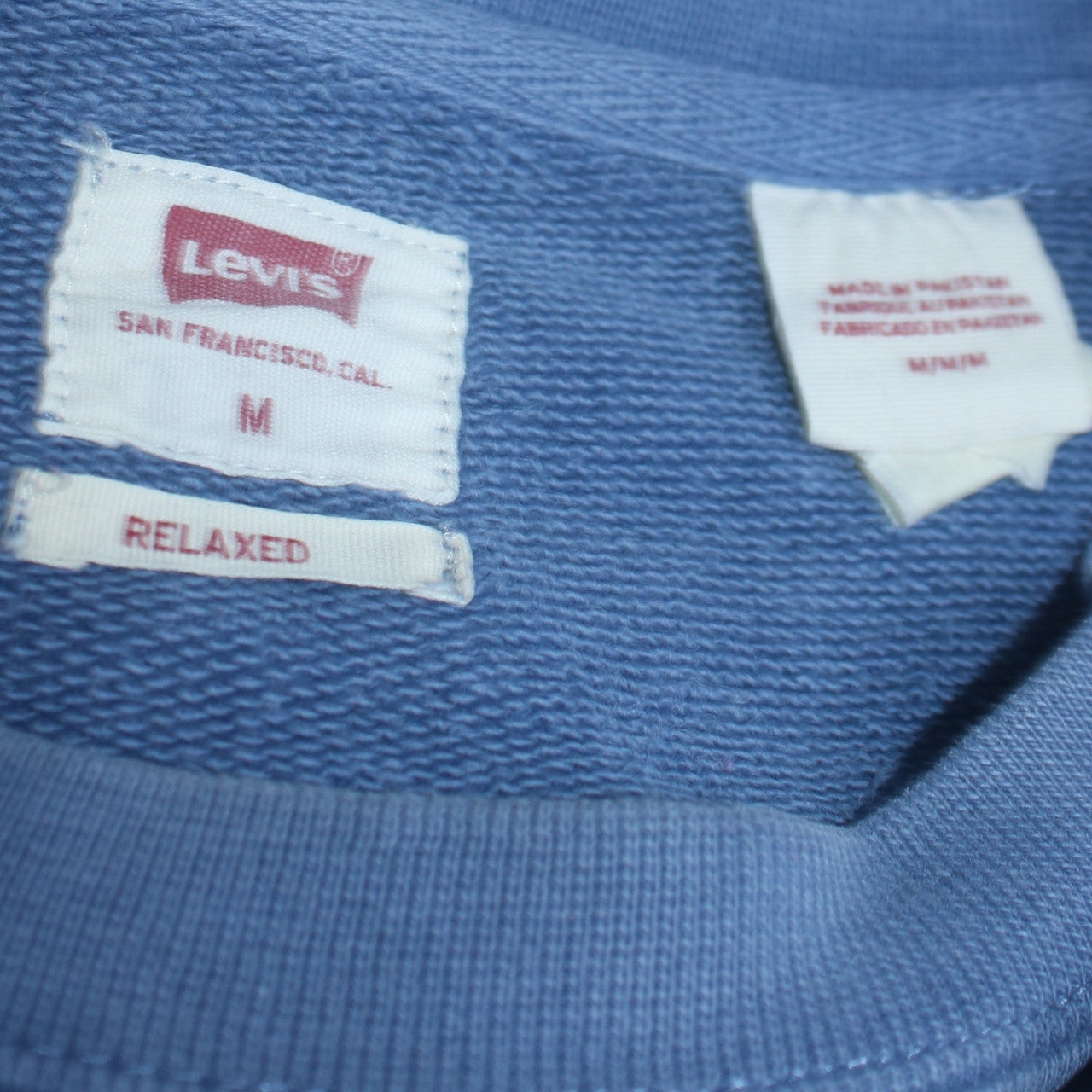 Mens UK Size M Levi's Blue Pullover Sweatshirt