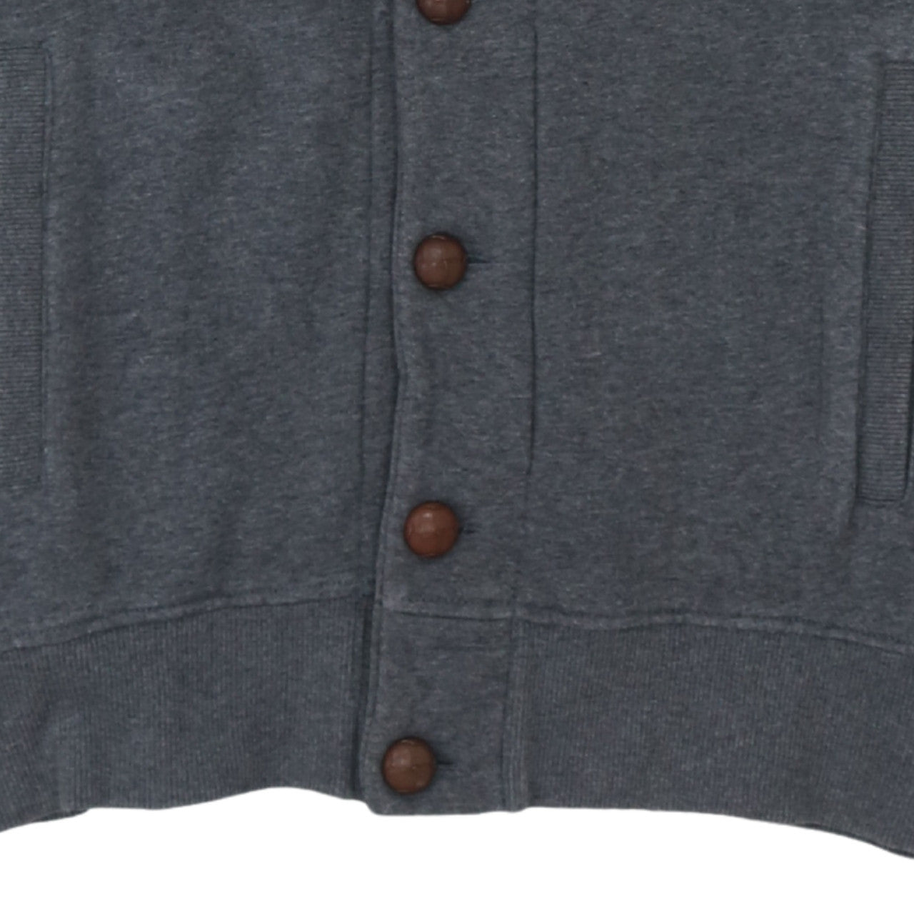 Mens UK Size M Fred Perry Grey Cardigan Sweatshirt