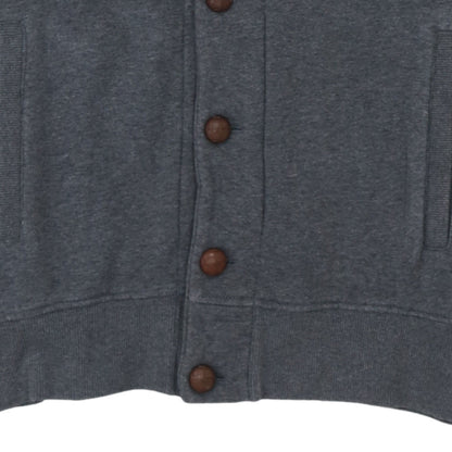 Mens UK Size M Fred Perry Grey Cardigan Sweatshirt