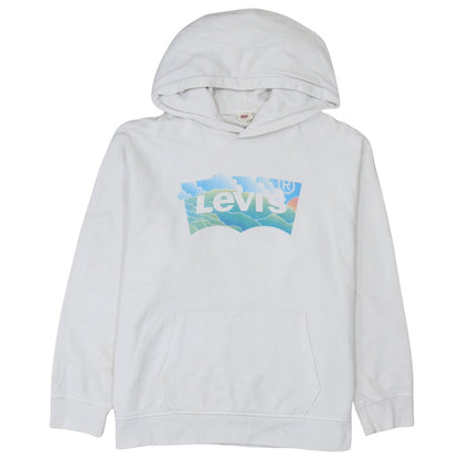 Womens UK Size XL Levi's White Pullover Hoodie