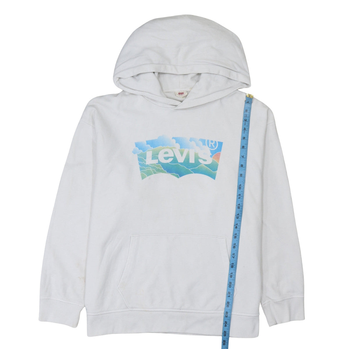 Womens UK Size XL Levi's White Pullover Hoodie