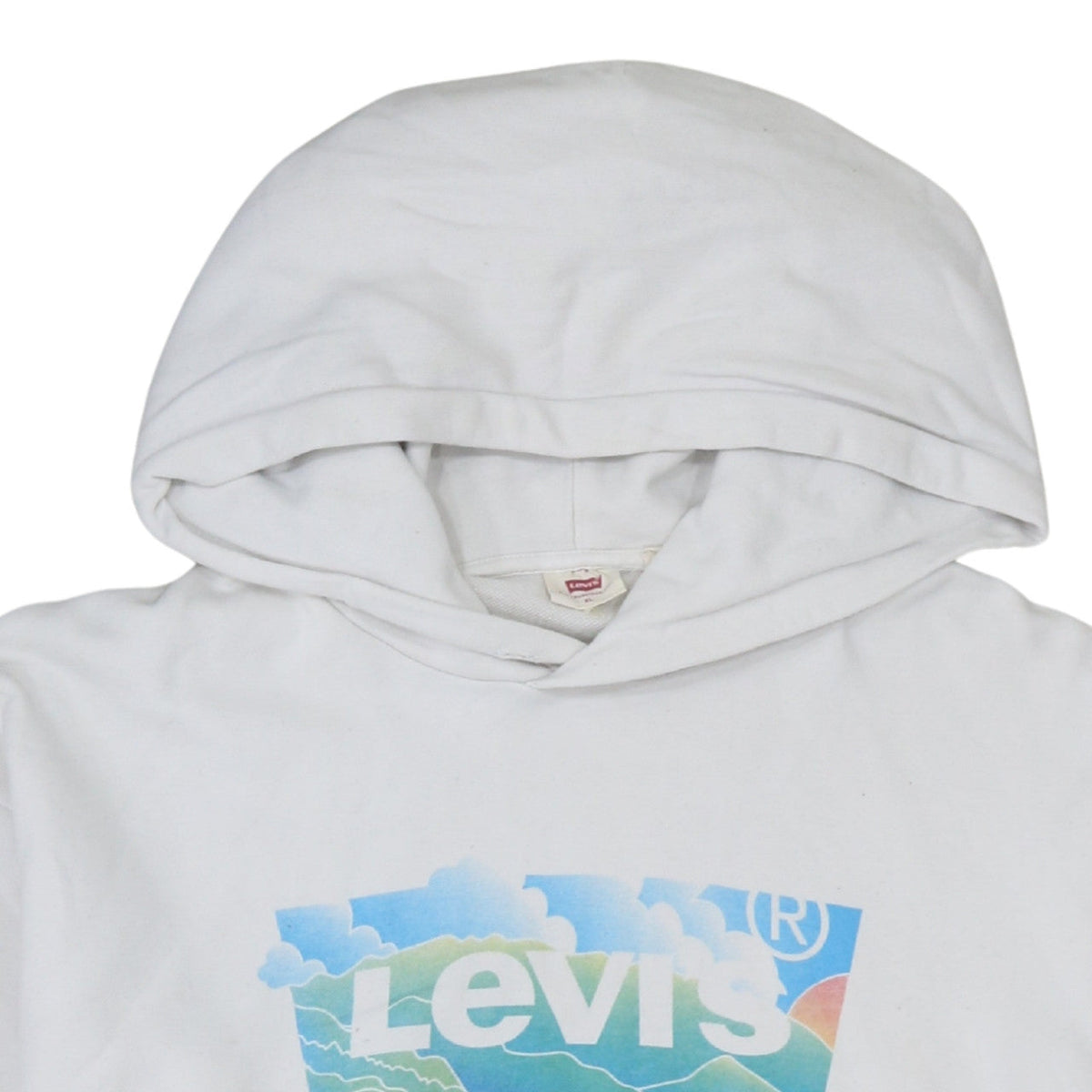 Womens UK Size XL Levi's White Pullover Hoodie
