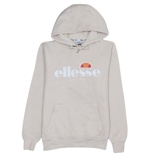 Womens UK Size 10 ellesse Beige Pullover Hoodie