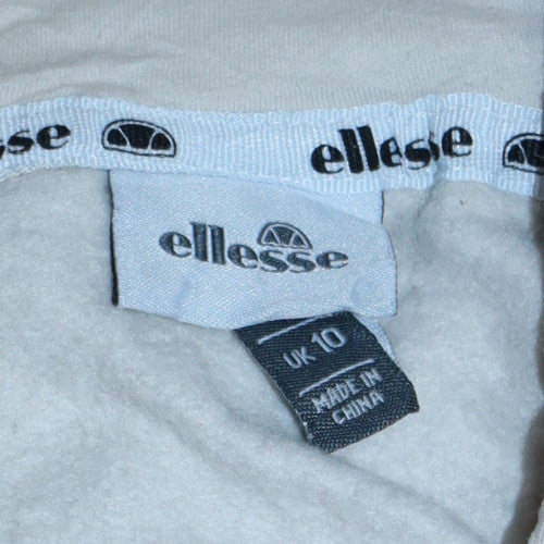 Womens UK Size 10 ellesse Beige Pullover Hoodie