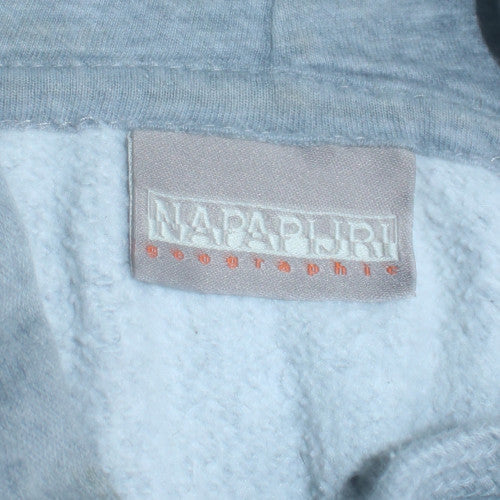 Womens UK Size M Napapijri Grey Full Zip Hoodie