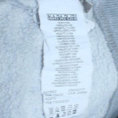Womens UK Size M Napapijri Grey Full Zip Hoodie