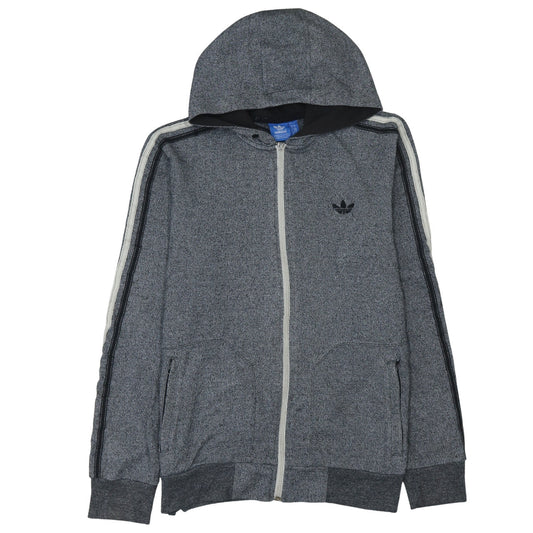 Mens UK Size M adidas Grey Full Zip Hoodie