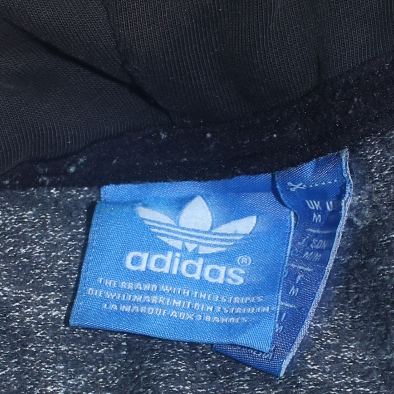 Mens UK Size M adidas Grey Full Zip Hoodie