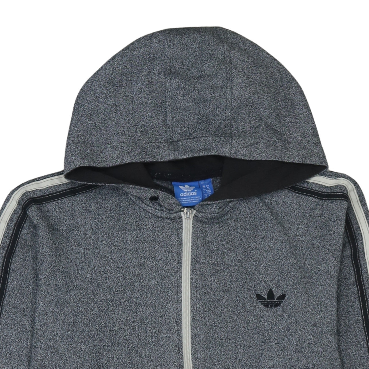 Mens UK Size M adidas Grey Full Zip Hoodie