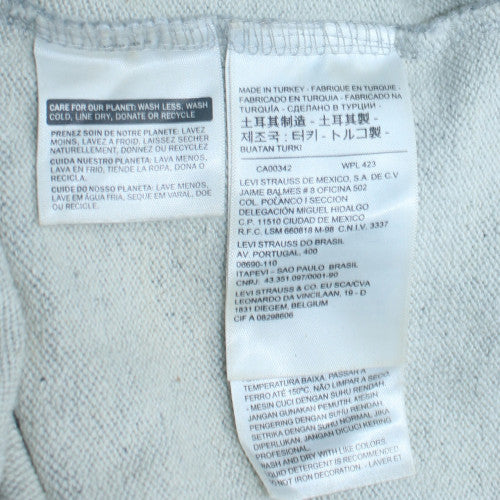 Mens UK Size S Levi's Grey Pullover Hoodie