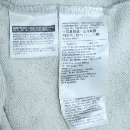 Mens UK Size S Levi's Grey Pullover Hoodie